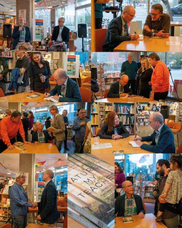 Collage of Nature, My Teacher book launch at Village Well in Culver City