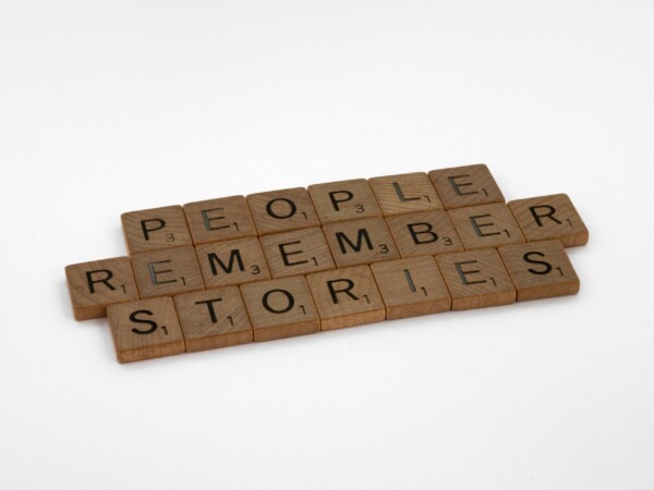 Wooden Scrabble tiles spelling out the words 